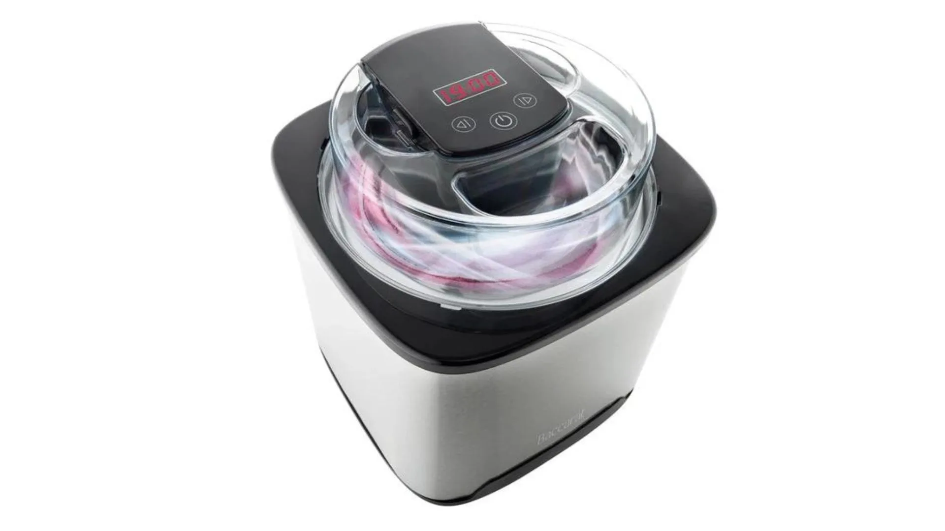 Baccarat The Ultimate Scoop Ice Cream Maker Silver.