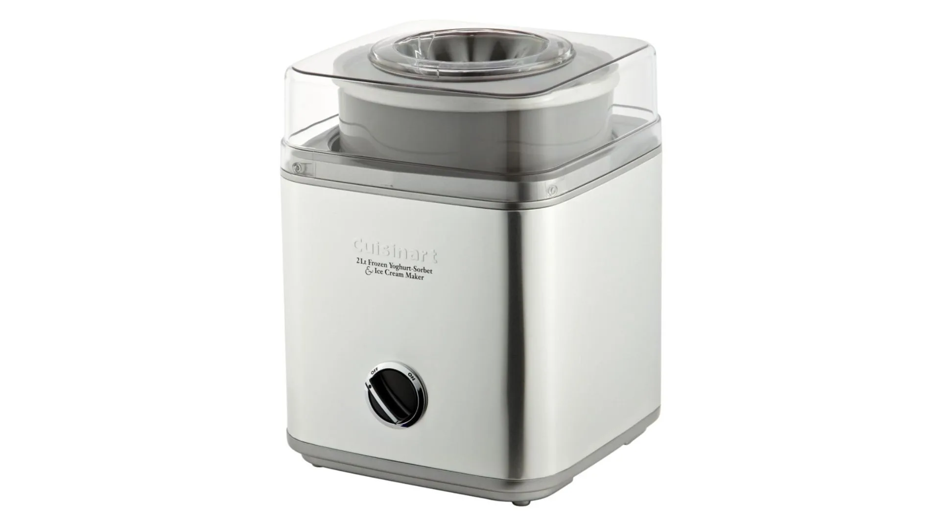 Cuisinart Ice Cream & Frozen Yoghurt Maker 2L Brushed Stainless Steel.