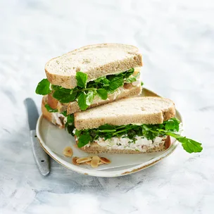 Poached chicken sandwiches