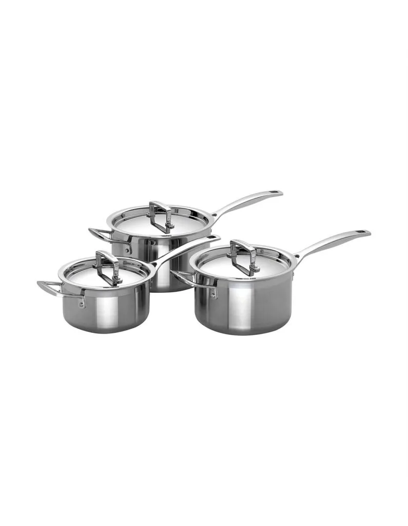 Le Creuset 3-ply stainless steel 3pc cookware set