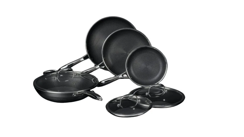 HexClad 7 Piece Hybrid Cookware Set