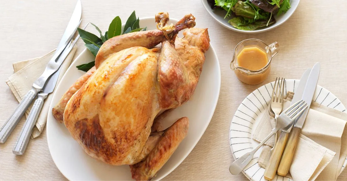 Roast turkey with forcemeat stuffing | Women's Weekly Food