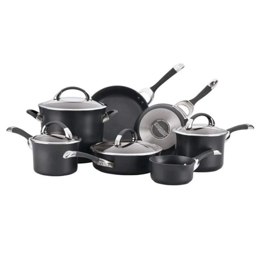 Circulon Symmetry Nonstick Induction 11 Piece Cookware Set Black