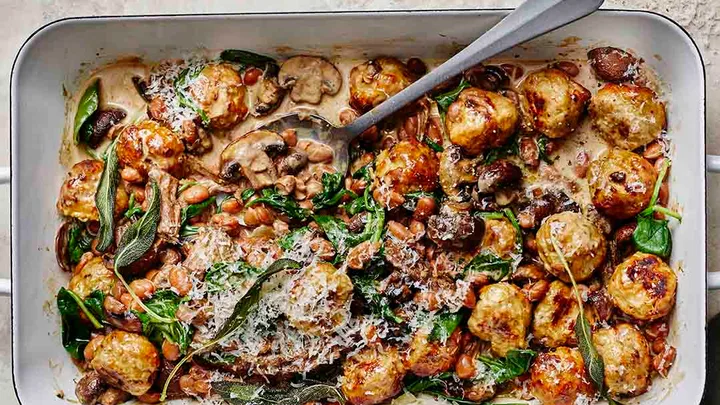 Swedish-style baked meatballs
