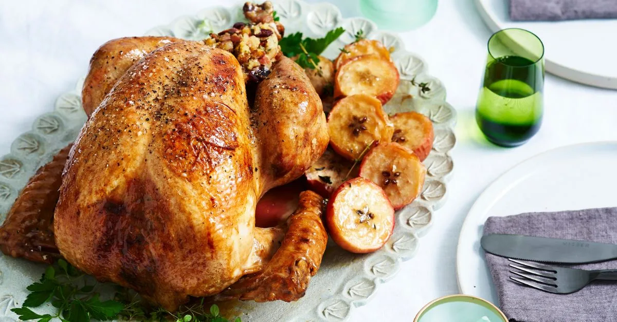 Slow-roasted turkey with stuffing | Women's Weekly Food