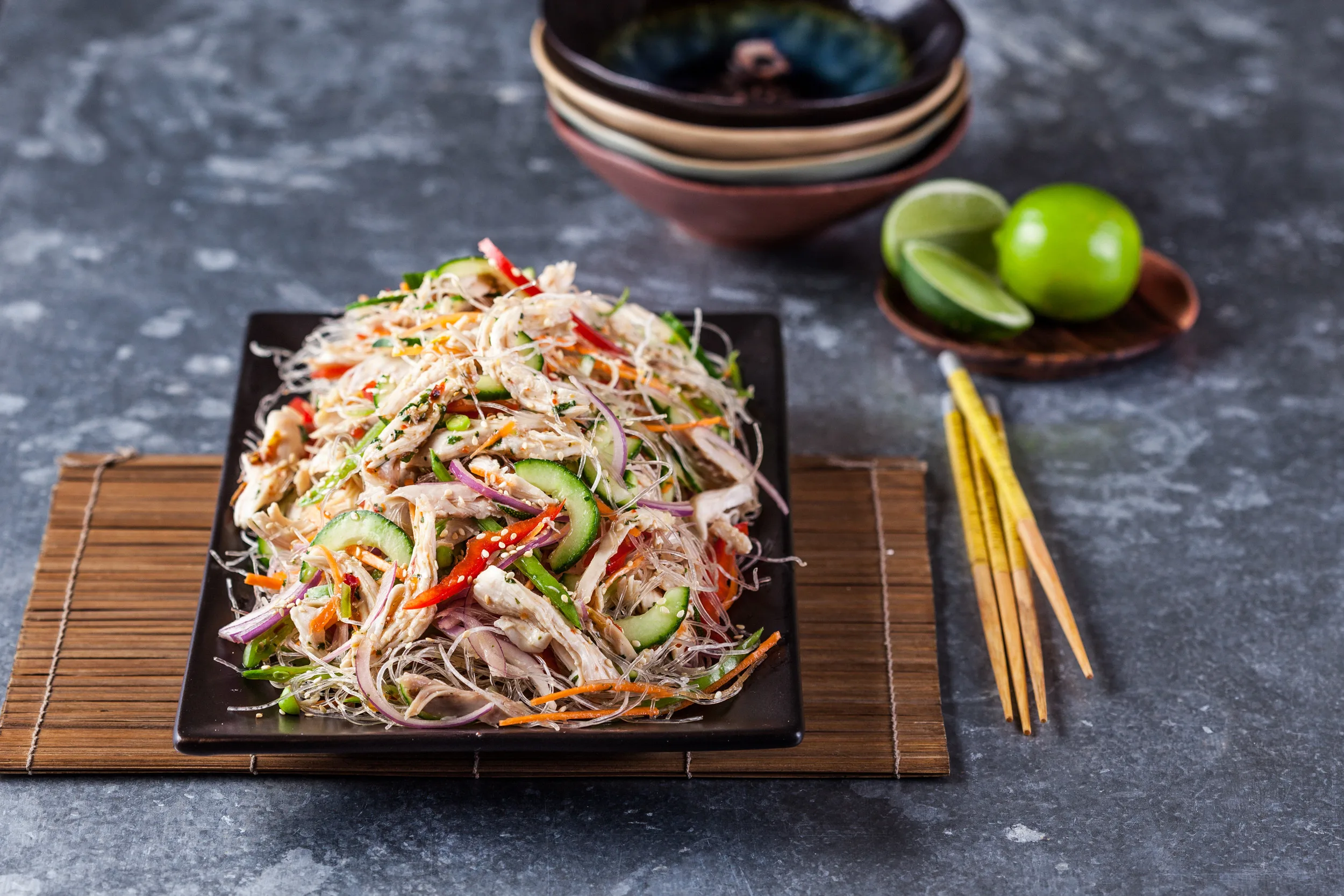 glass noodle salad