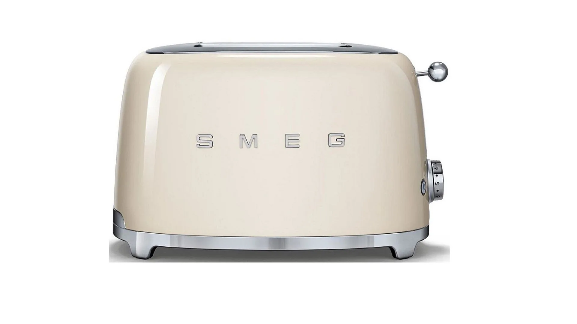 Smeg 2 Slice Toaster In Cream