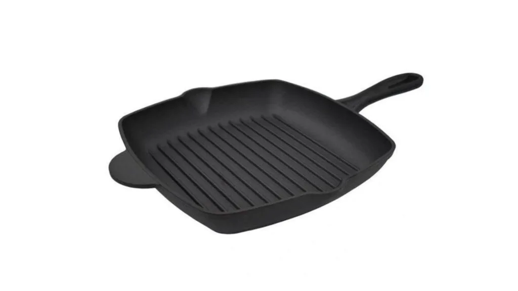 The Cooks Collective Cast Iron Seasoned Grill Pan