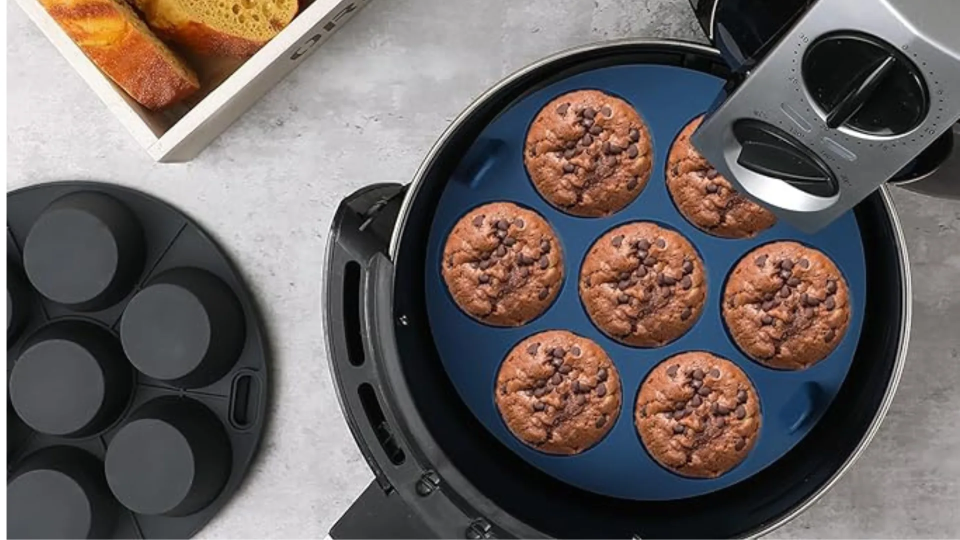 Webake 2PC air fryer silicone muffin pans