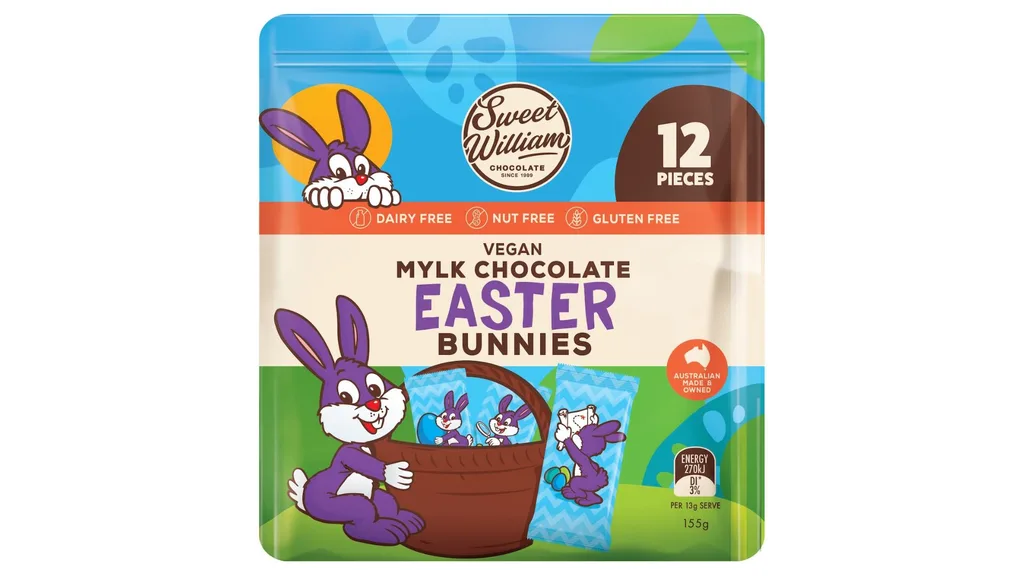 Sweet William Vegan Mylk Choclate Easter Bunnies 155g