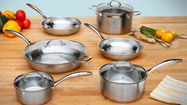 Swiss Diamond Premium Steel 6pc Cookware Set