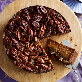 Julie Goodwin's pecan pie cheesecake