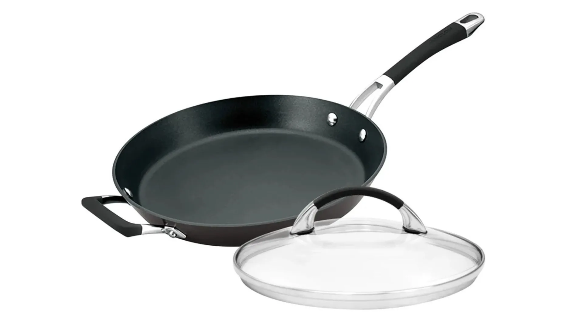 Anolon Endurance+ Nonstick Induction Covered French Skillet 30cm - black