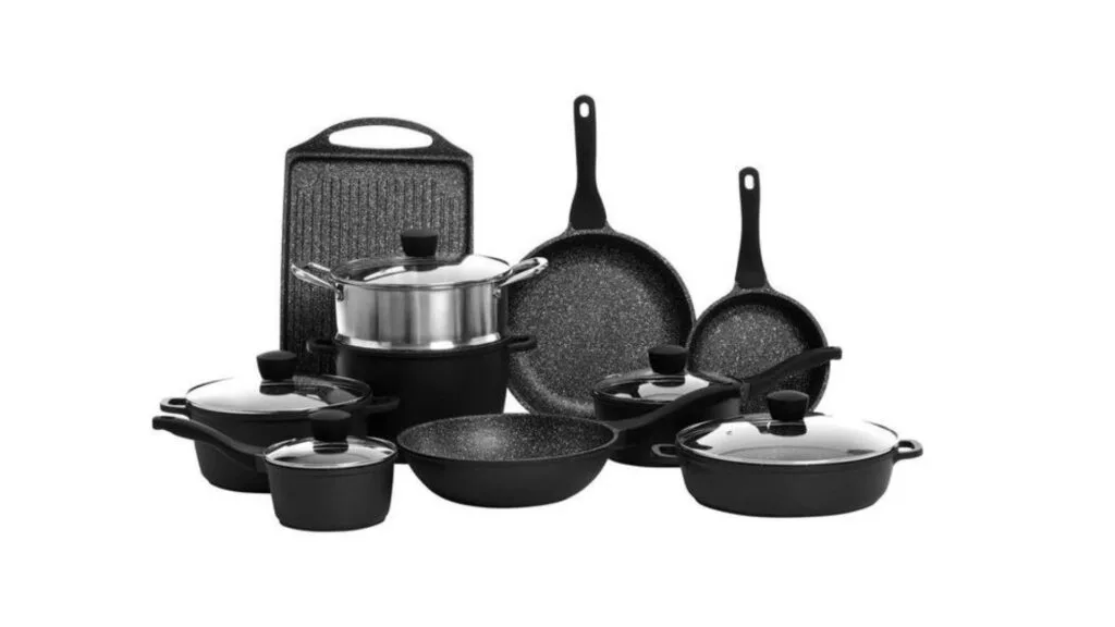 The Cooks Collective Classic Non-Stick 10 Piece Cookset in Black