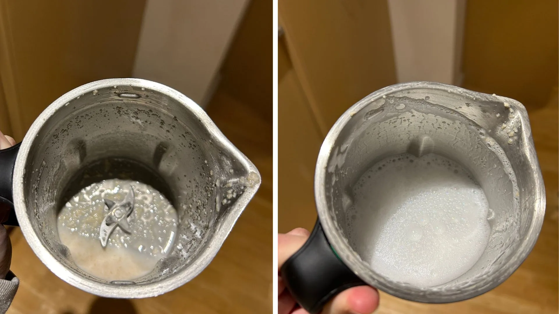 Testing the Nutmixr's self-cleaning function.