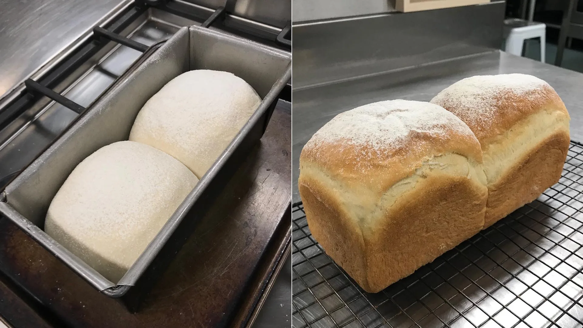 Kneading the dough for our white bread took just eight minutes with the Sunbeam Mixmaster's dough hooks.