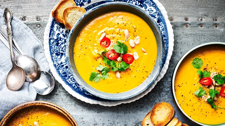 Coconut pumpkin soup made in your slow cooker