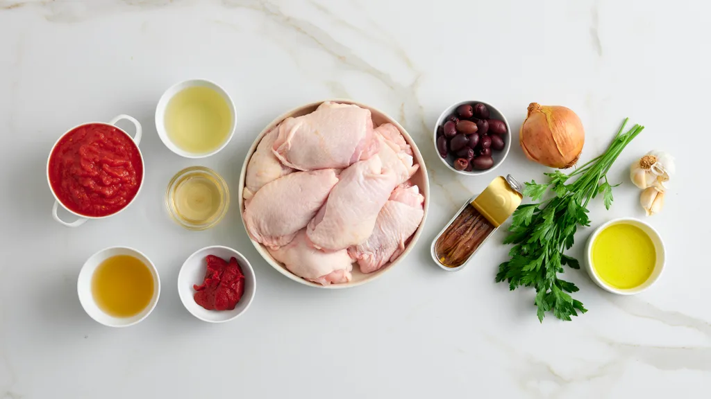 Ingredients in chicken cacciatore