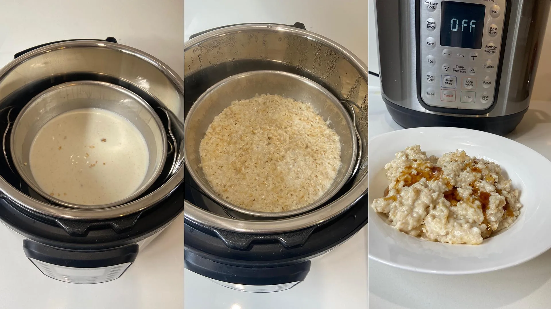 Porridge made in the Instant Pot as part of our hands-on review.