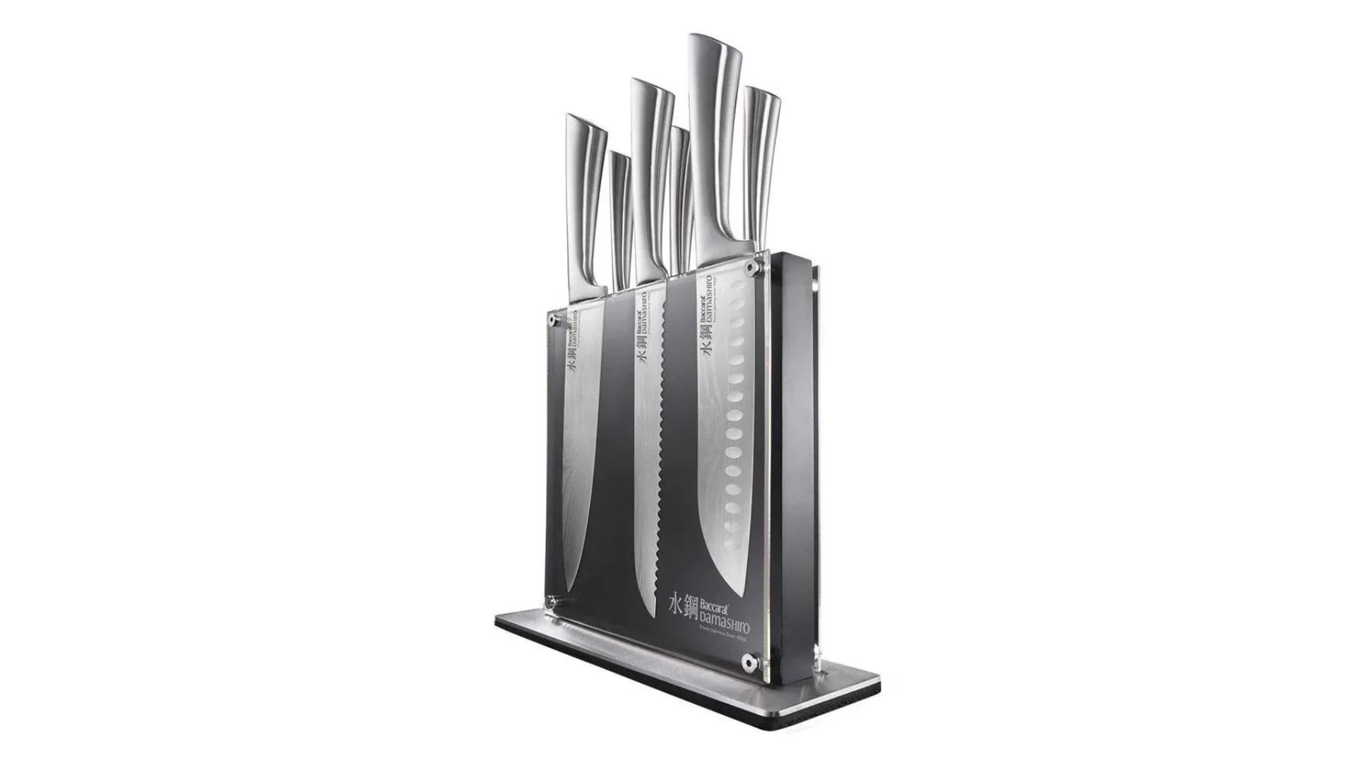 Baccarat Damashiro Kin Knife Block 7 piece