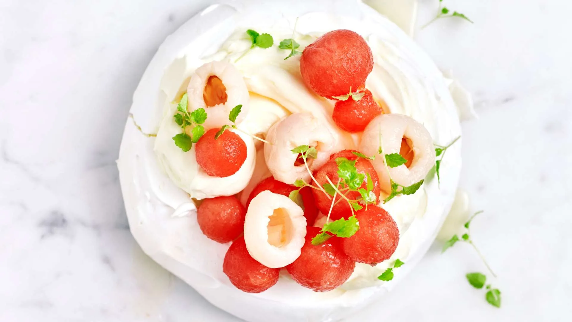 WATERMELON & LYCHEE PAVLOVA