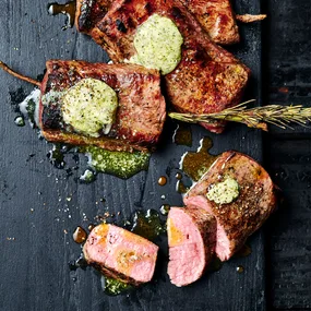 Lamb backstrap infused with lemon myrtle
