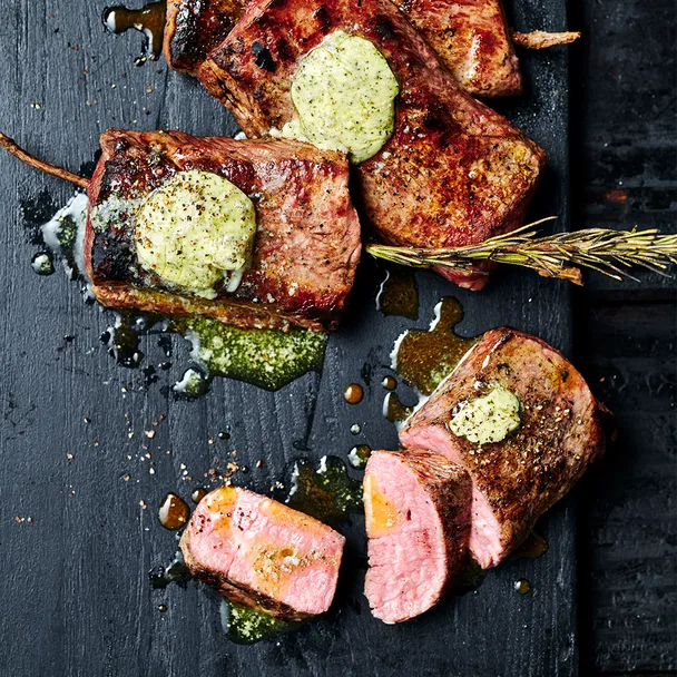 Lamb backstrap infused with lemon myrtle