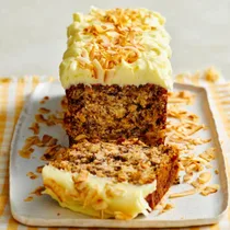 Hummingbird loaf cake with cream cheese icing