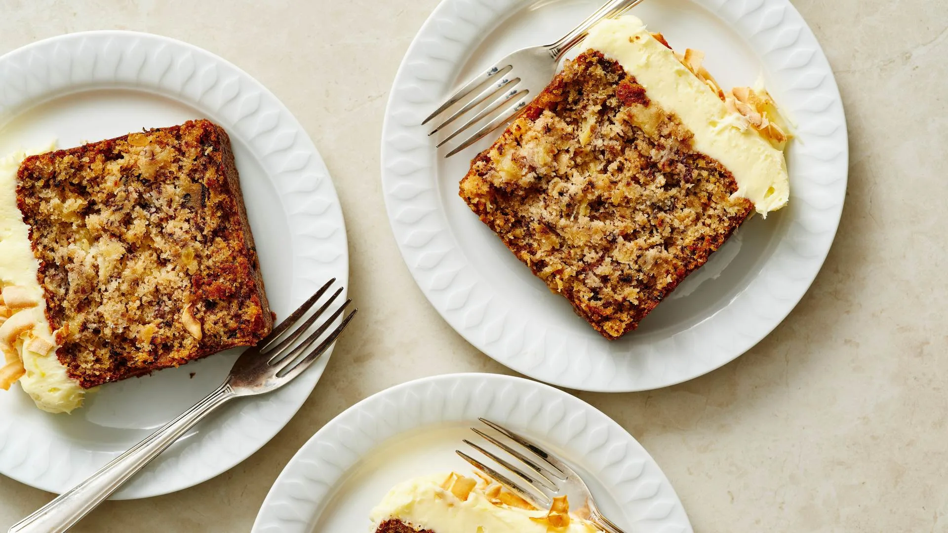 Hummingbird cake slices