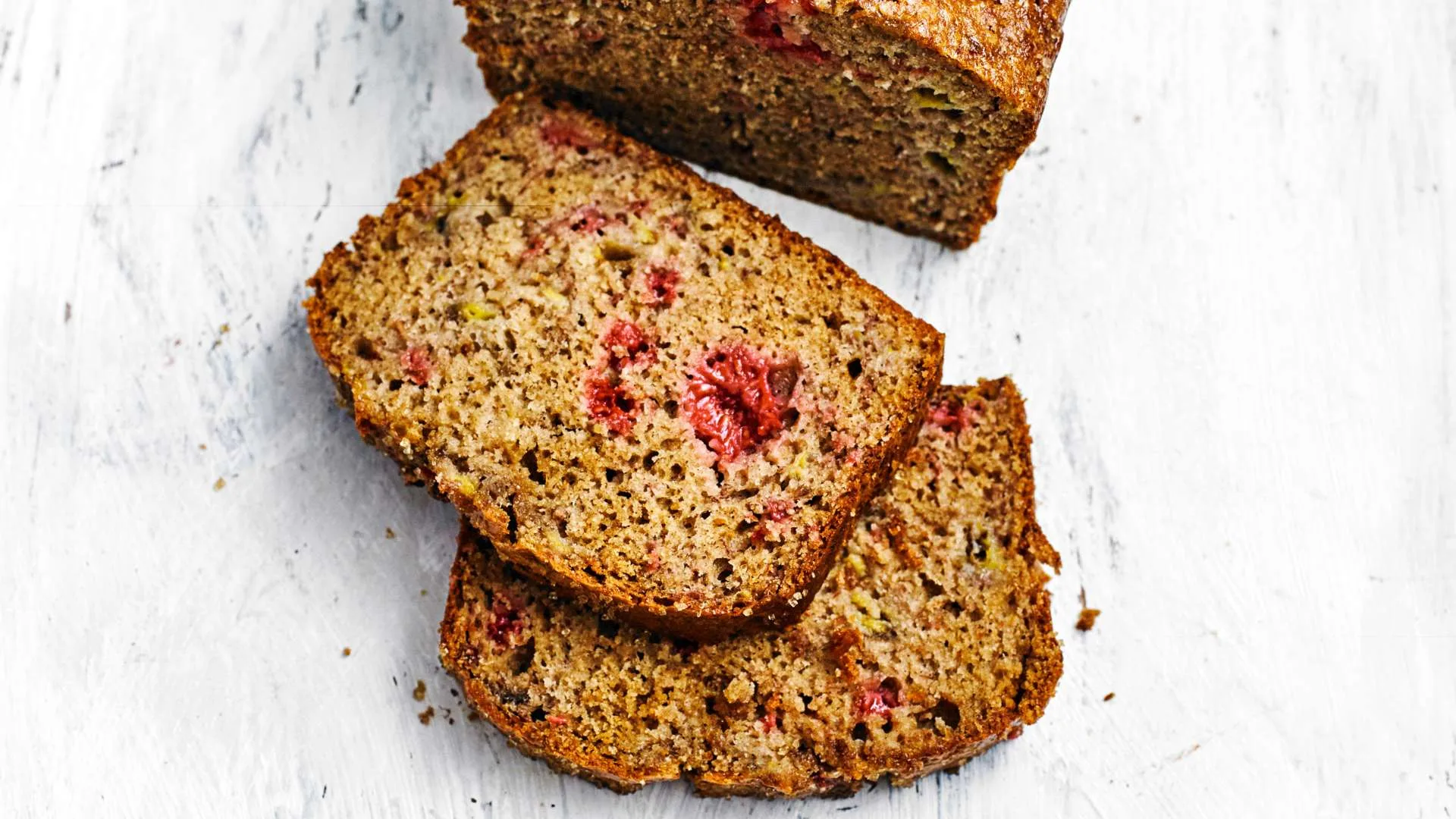 Peanut butter and raspberry bread
