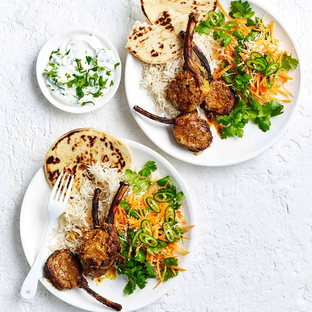 Air fryer lamb cutlets with carrot salad | Women's Weekly Food