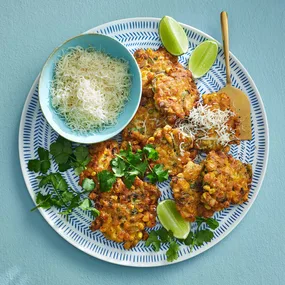 Corn, manchego & jalapeno fritters