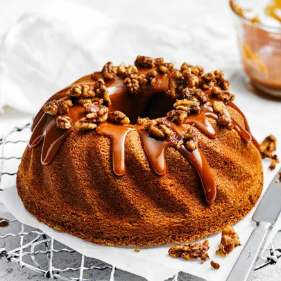 Coffee and walnut cake