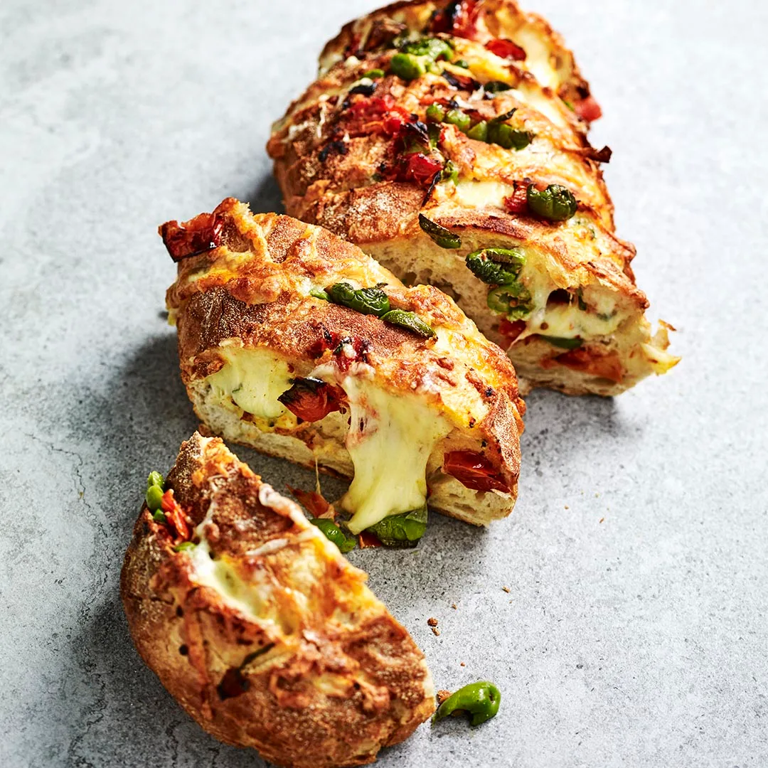 Pizza pull apart bread-image