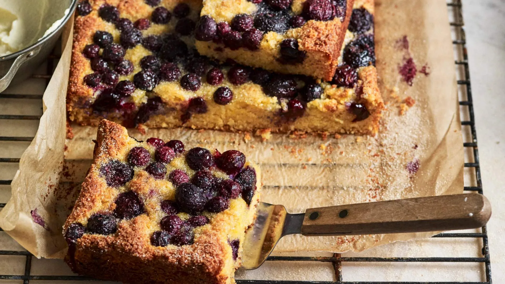 Ricotta, polenta and blueberry cake recipes