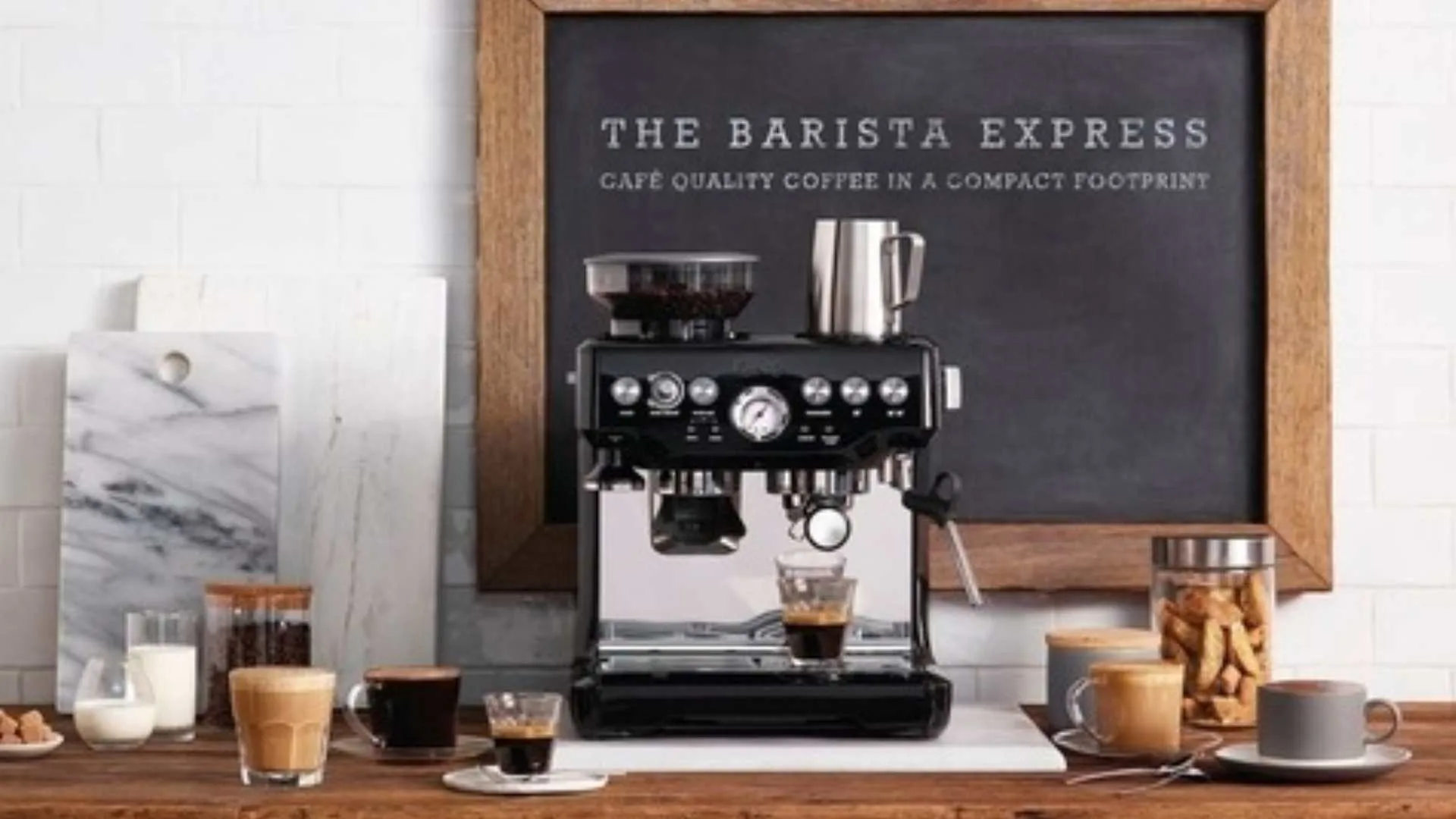 Breville The Barista Express Manual Coffee Machine with Grinder