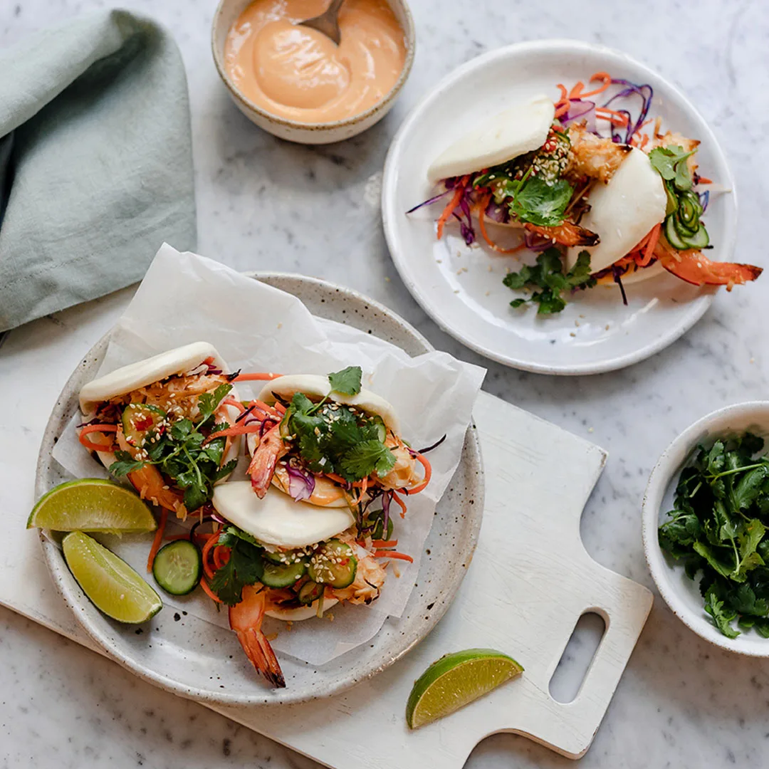 Coconut prawn bao buns | Women's Weekly Food