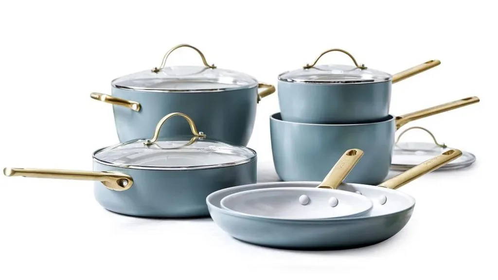 Greenpan Padova 10PC Cookware Set in blue