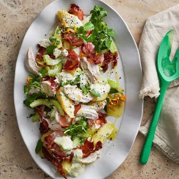 Chicken and potato salad with yoghurt dressing | Women's Weekly Food