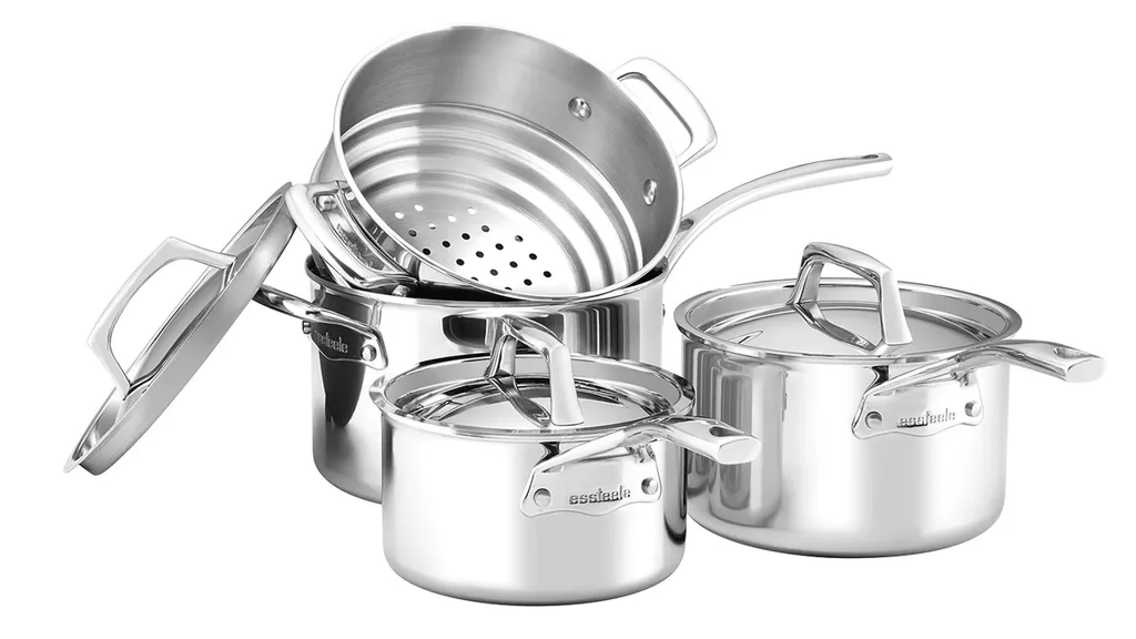 Essteele Per Sempre Clad Stainless Steel Induction 4 Piece Cookware Set