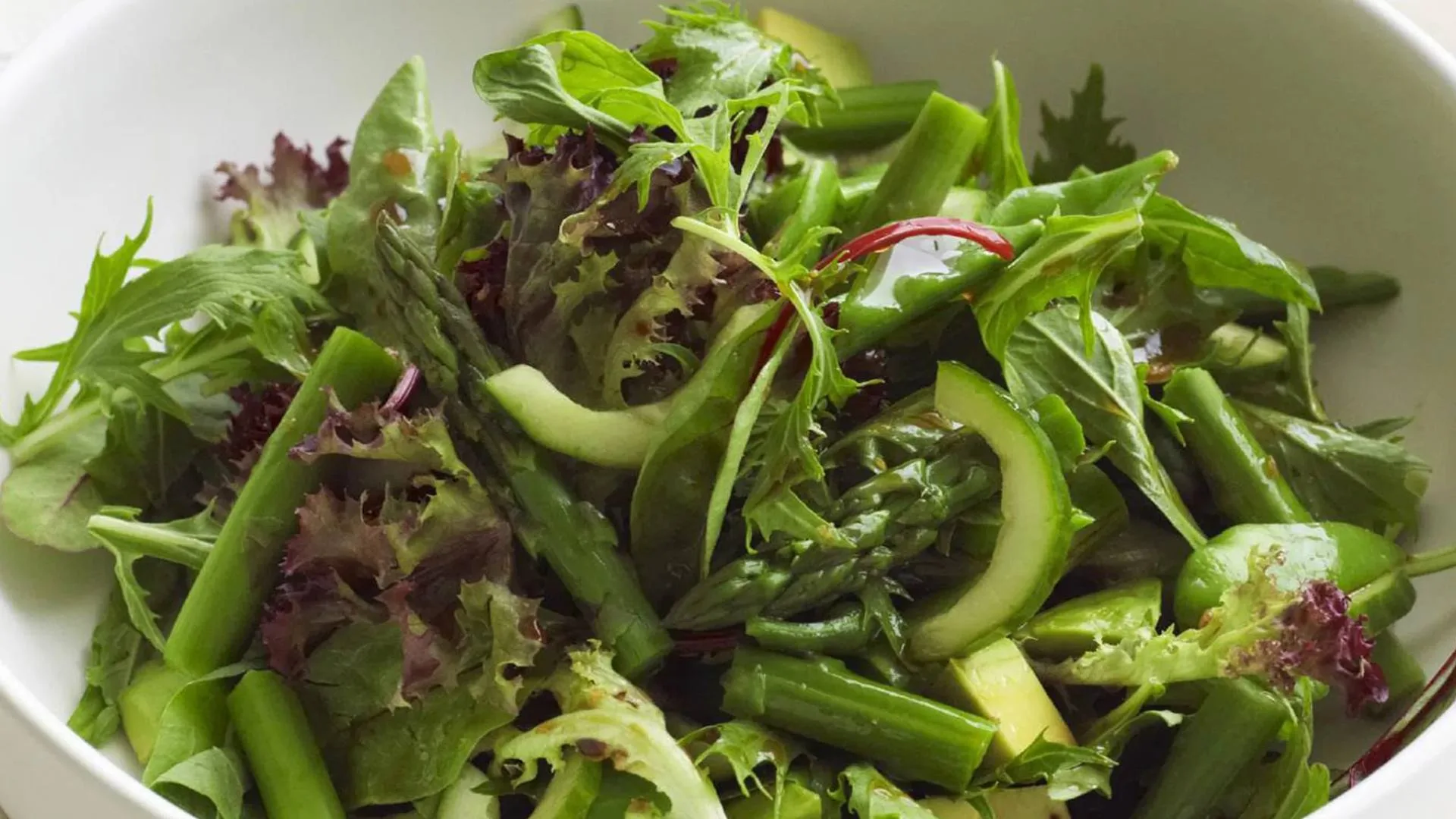 A simple green salad.