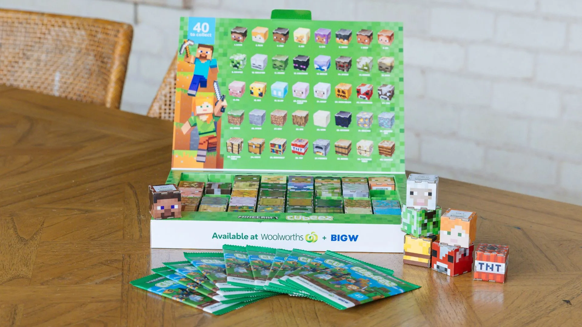 Woolworths Minecraft cubeez range