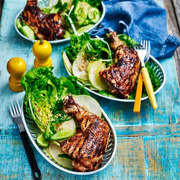 Miso chicken with sesame nashi salad | Women's Weekly Food