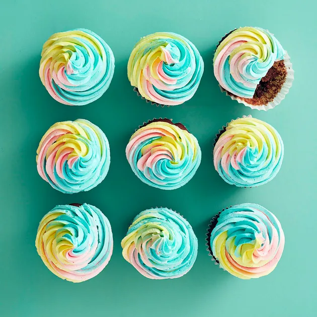 Rainbow cupcakes | Women's Weekly Food