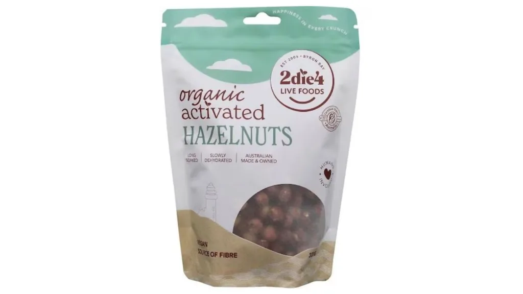 2Die4 Live Foods Organic Activated Vegan Hazelnuts 300g
