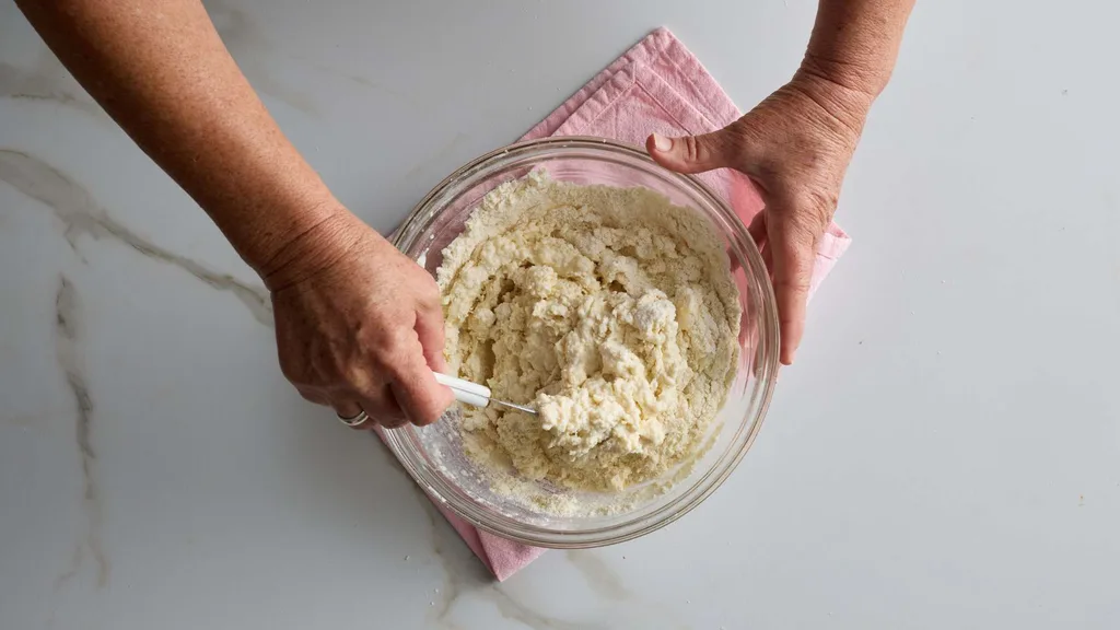 Add milk to flour and butter mix