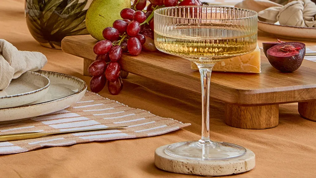 Mila Ribbed Cocktail Coupe Crystal Glass Set of 4