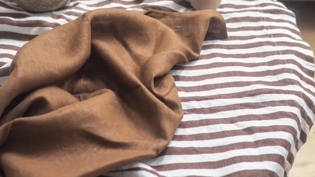 TSL Co Linen Napkin in chocolate colour