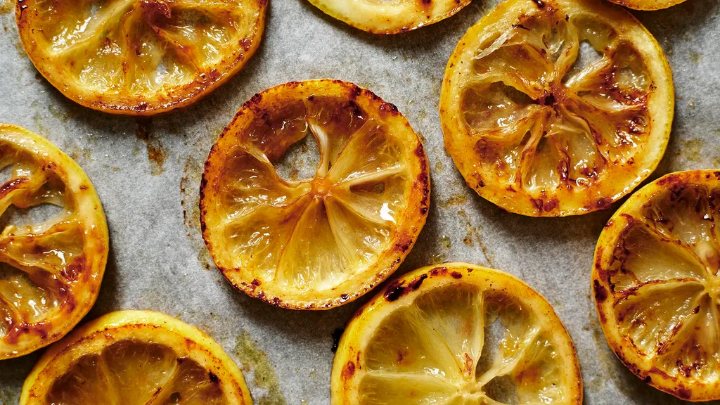 pan fried lemon slices