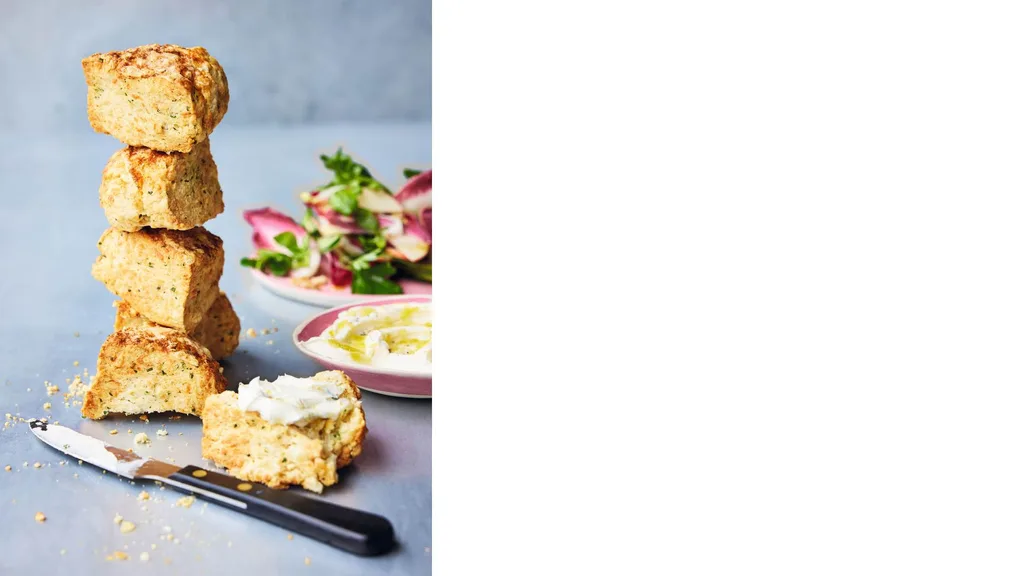 Cheddar cheese & chive scones from Easy Air Fryer